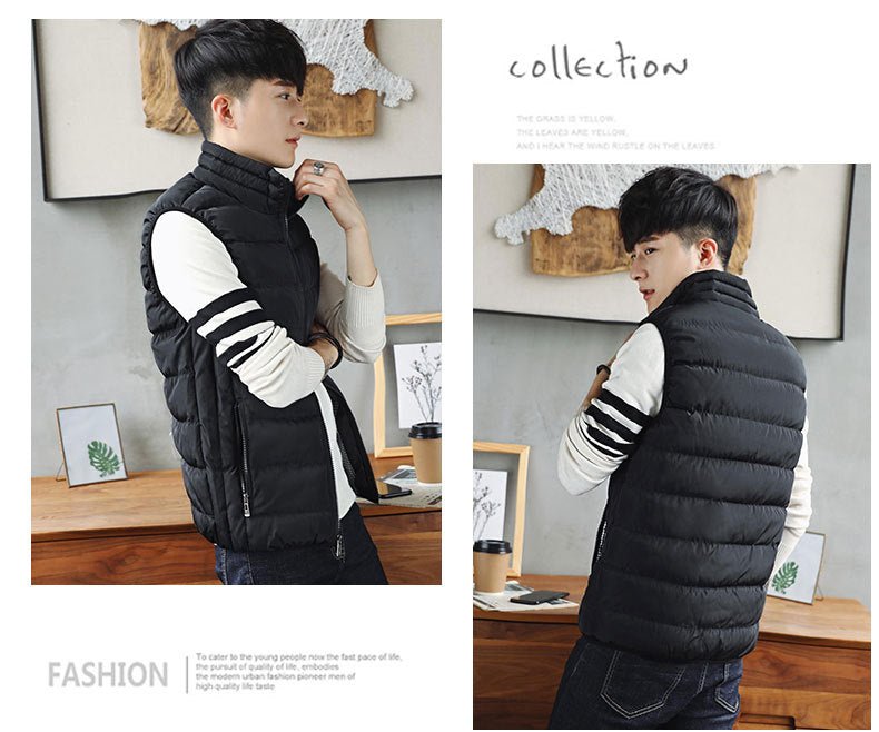 Men's Windproof Puffer Jacket – Thick Warm Cotton Winter Coat - Smiles shop