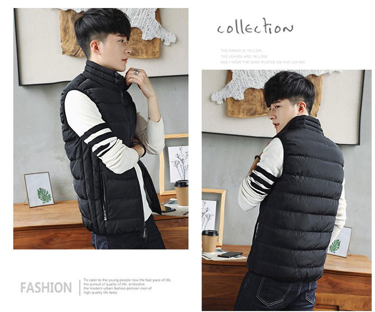 Men's Windproof Puffer Jacket – Thick Warm Cotton Winter Coat - Smiles shop