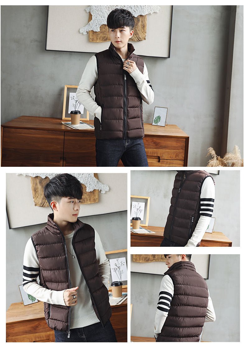 Men's Windproof Puffer Jacket – Thick Warm Cotton Winter Coat - Smiles shop