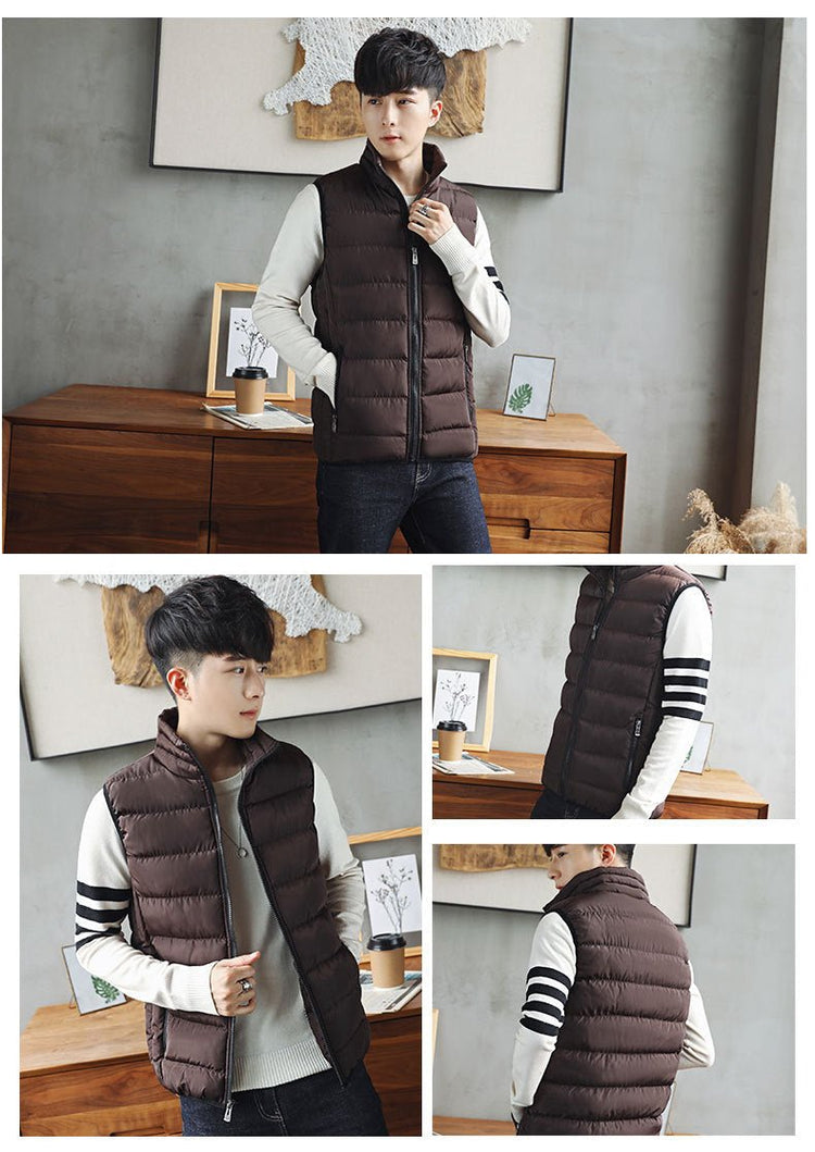 Men's Windproof Puffer Jacket – Thick Warm Cotton Winter Coat - Smiles shop