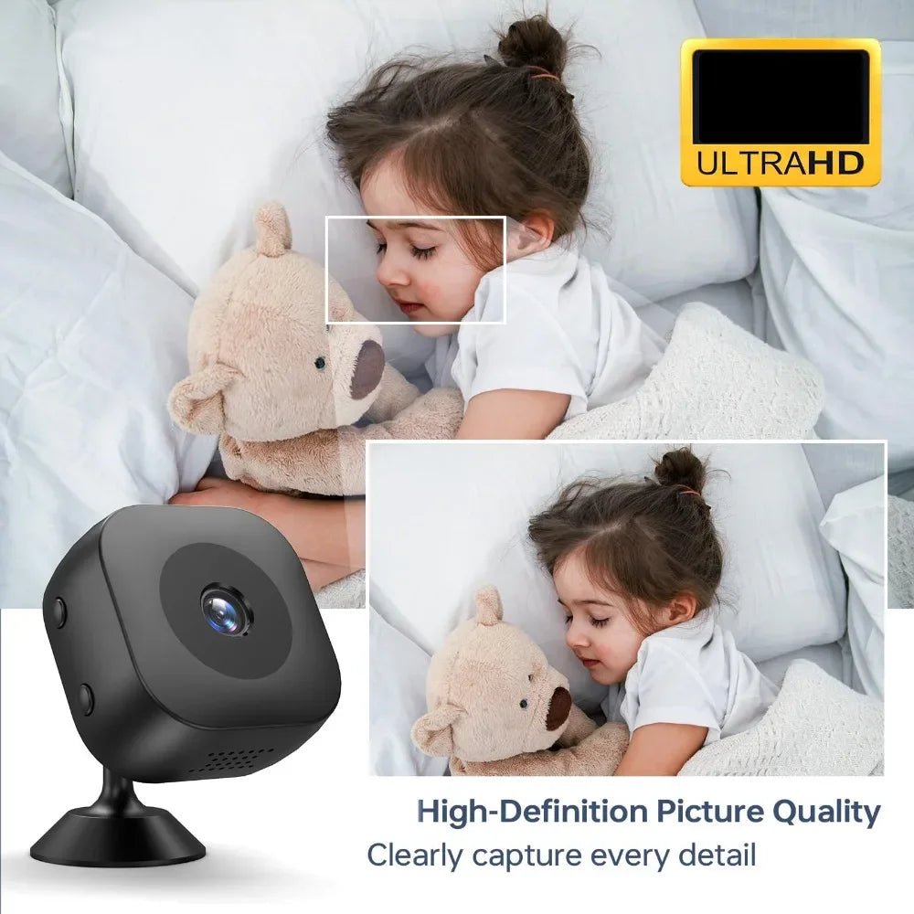 Mini Caméra HD WiFi 360° – Vision Nocturne & Alarme Mouvement - Smiles shop