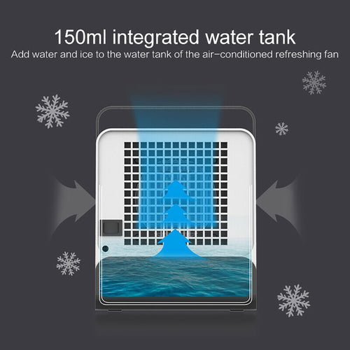 Mini Climatiseur Portable USB 4-en-1 – Ions Négatifs, Humidificateur, Veilleuse, Réservoir 150ml - Smiles shop