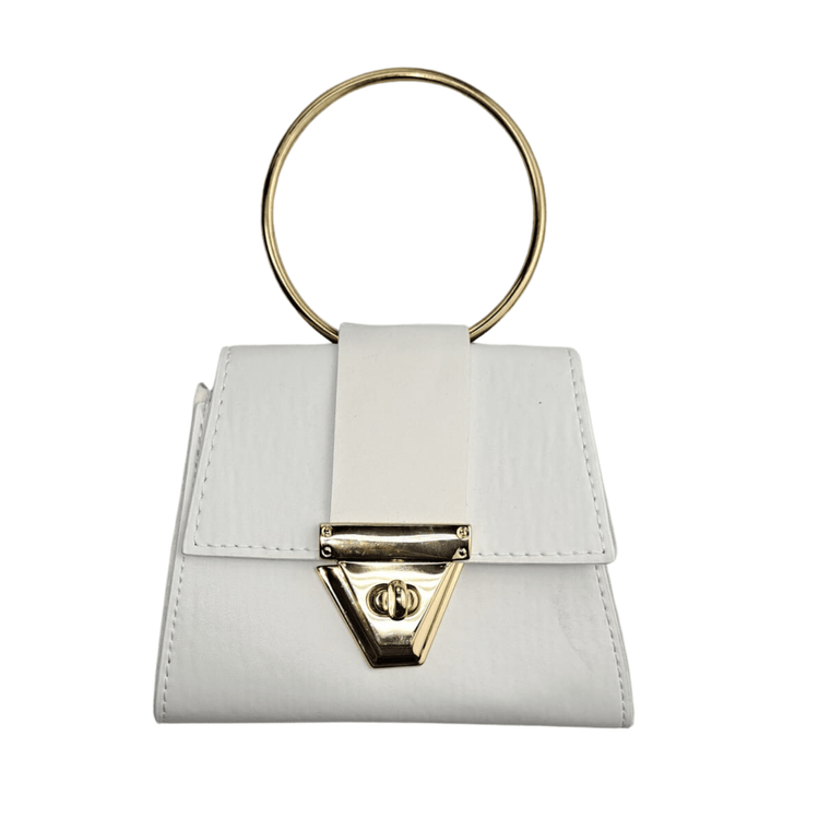 Mini Sac à Main Fille – Coloris Rose & Blanc, Chaîne Dorée & Style Luxe - Smiles shop