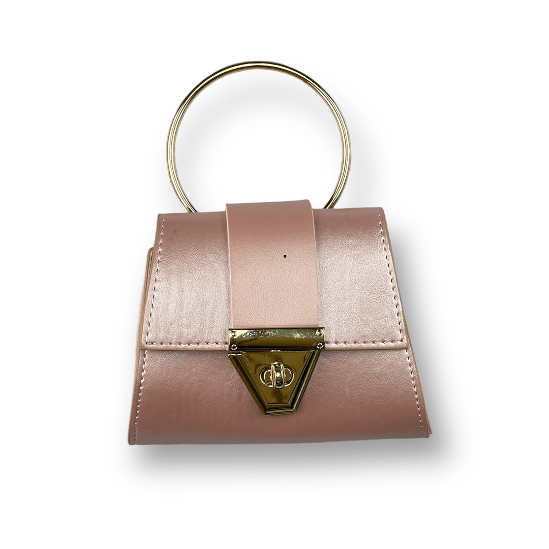 Mini Sac à Main Fille – Coloris Rose & Blanc, Chaîne Dorée & Style Luxe - Smiles shop