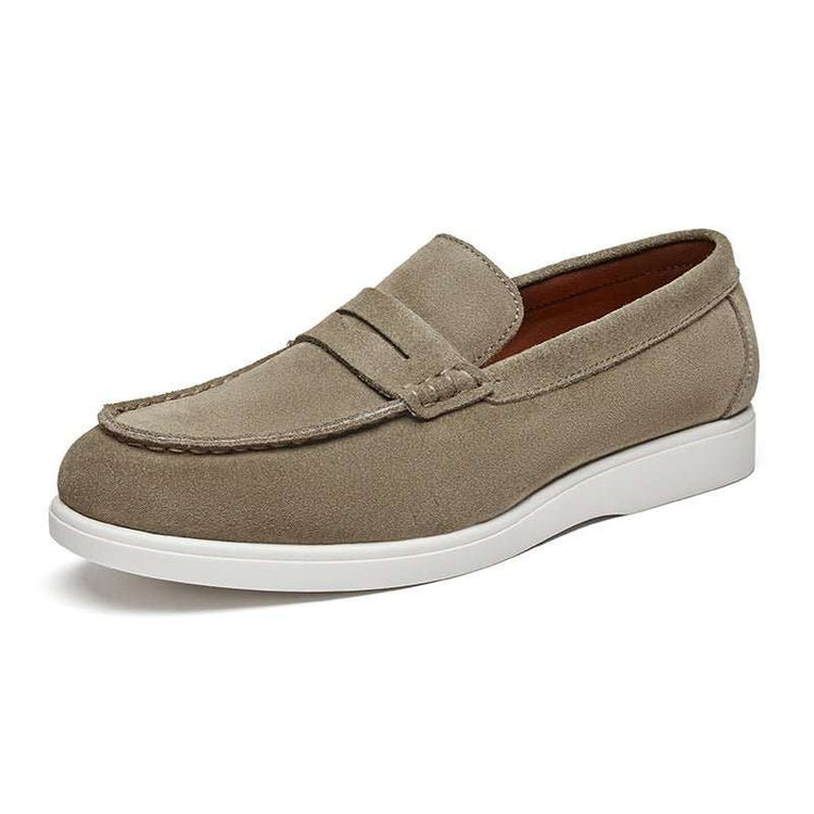 Mocassin Daim Homme Style Britannique – Slip-On Confort & Élégance - Smiles shop