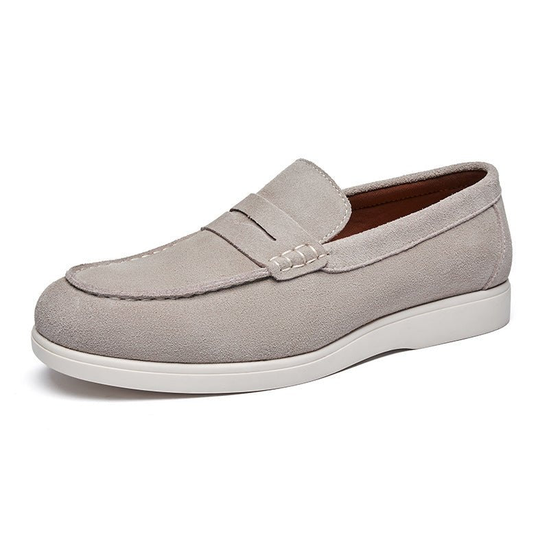 Mocassin Daim Homme Style Britannique – Slip-On Confort & Élégance - Smiles shop