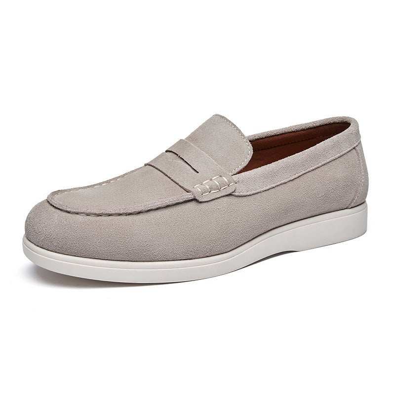 Mocassin Daim Homme Style Britannique – Slip-On Confort & Élégance - Smiles shop