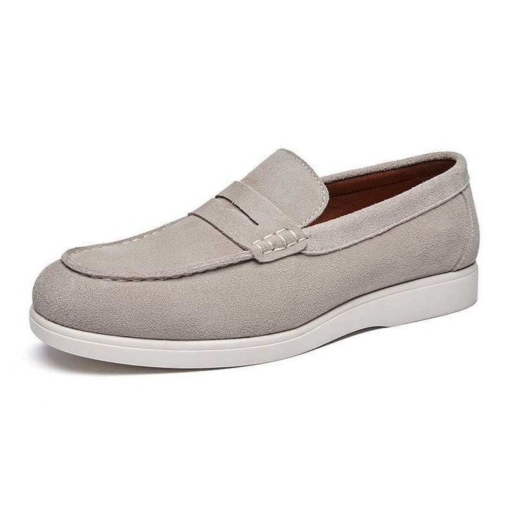 Mocassin Daim Homme Style Britannique – Slip-On Confort & Élégance - Smiles shop