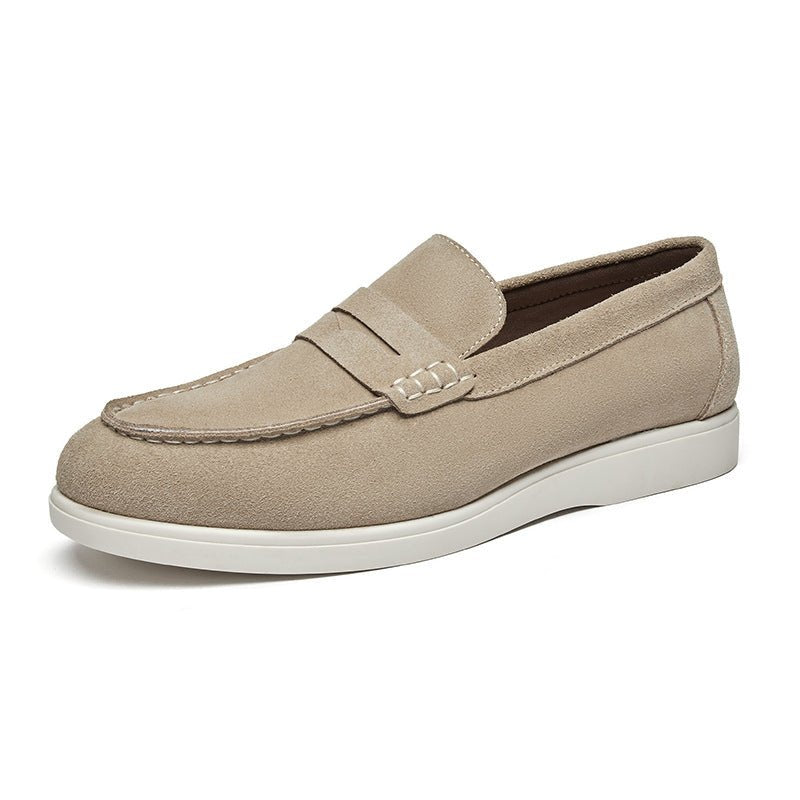 Mocassin Daim Homme Style Britannique – Slip-On Confort & Élégance - Smiles shop