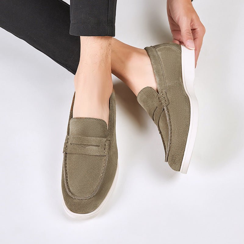Mocassin Daim Homme Style Britannique – Slip-On Confort & Élégance - Smiles shop