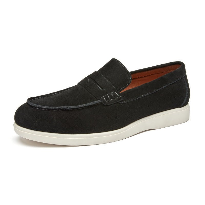 Mocassin Daim Homme Style Britannique – Slip-On Confort & Élégance - Smiles shop