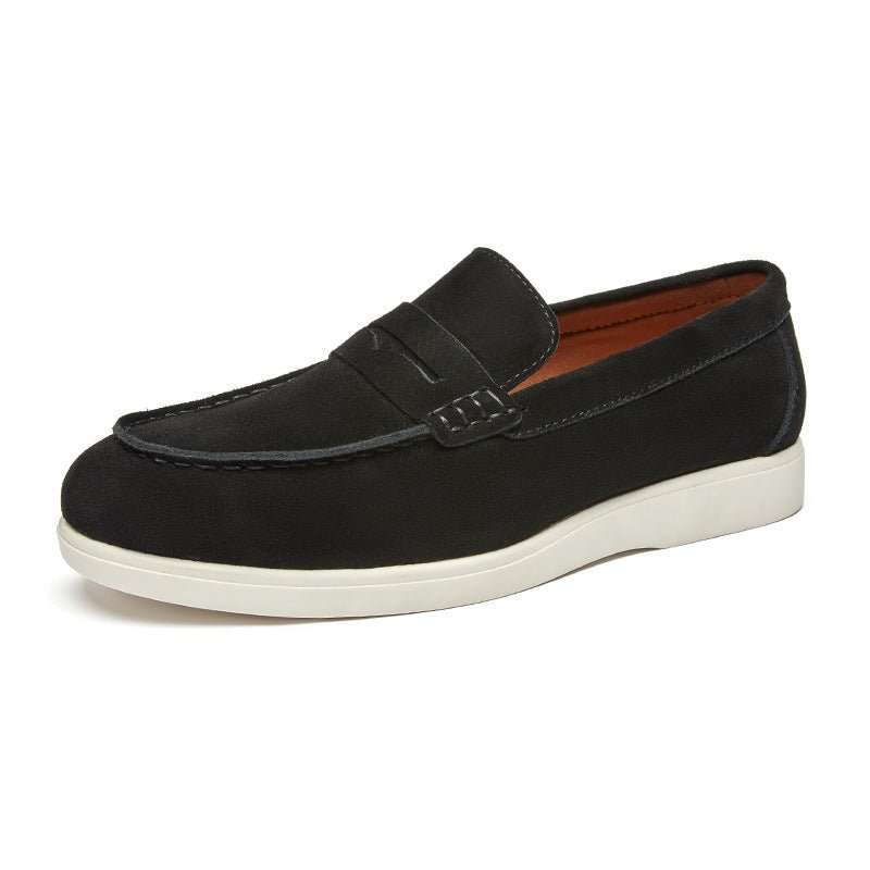 Mocassin Daim Homme Style Britannique – Slip-On Confort & Élégance - Smiles shop