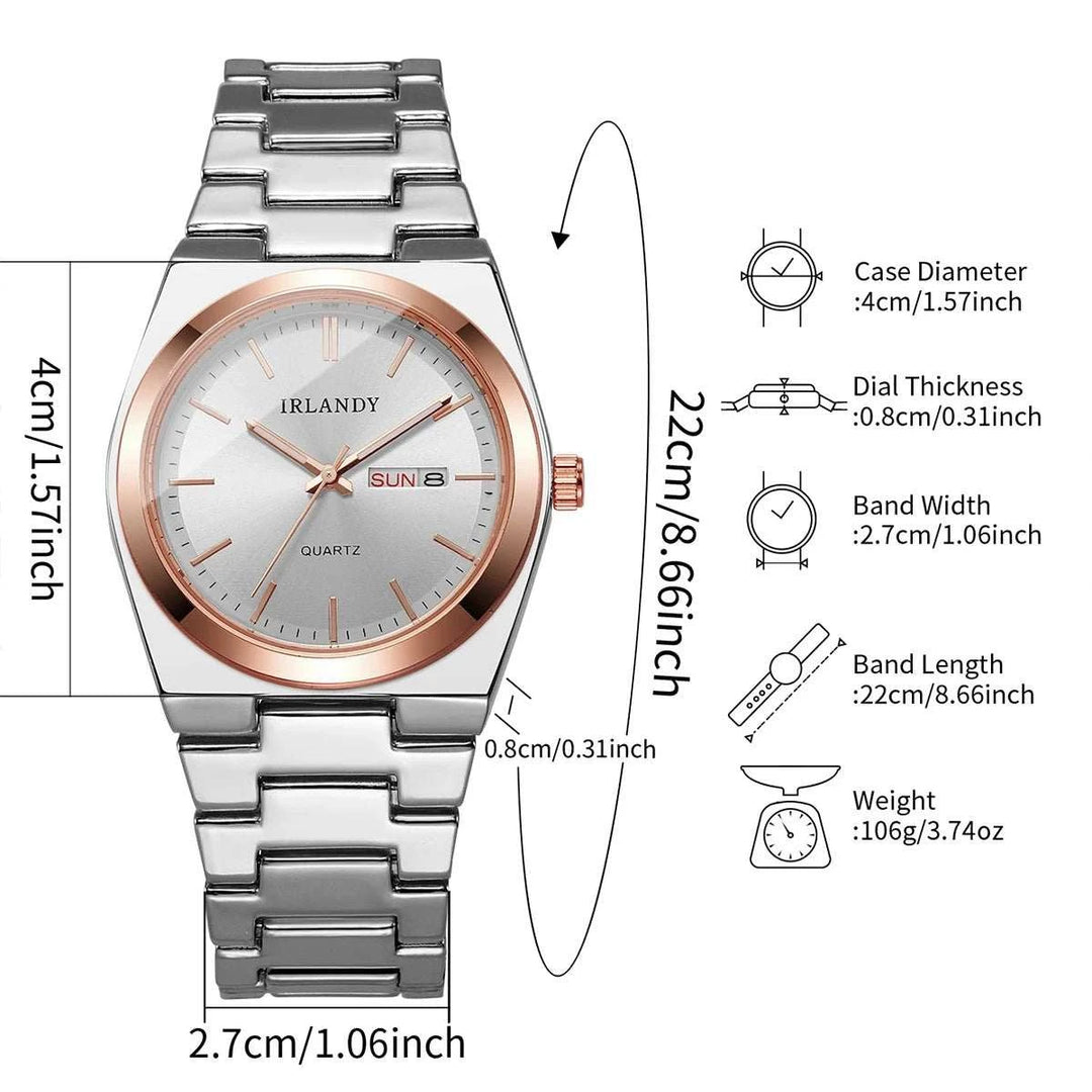 Montre Homme Quartz Business – Calendrier & Cadran 40mm - Smiles shop