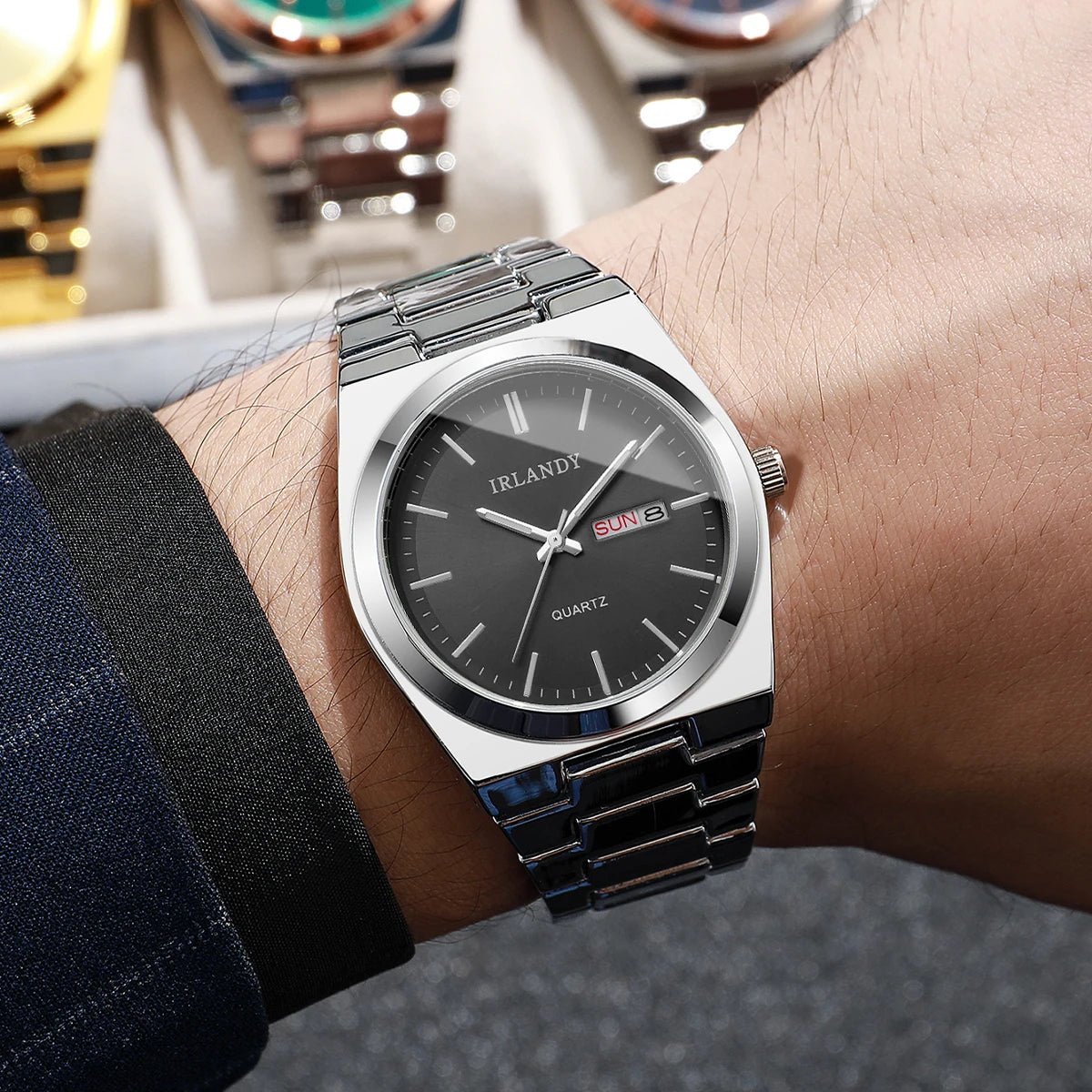 Montre Homme Quartz Business – Calendrier & Cadran 40mm - Smiles shop