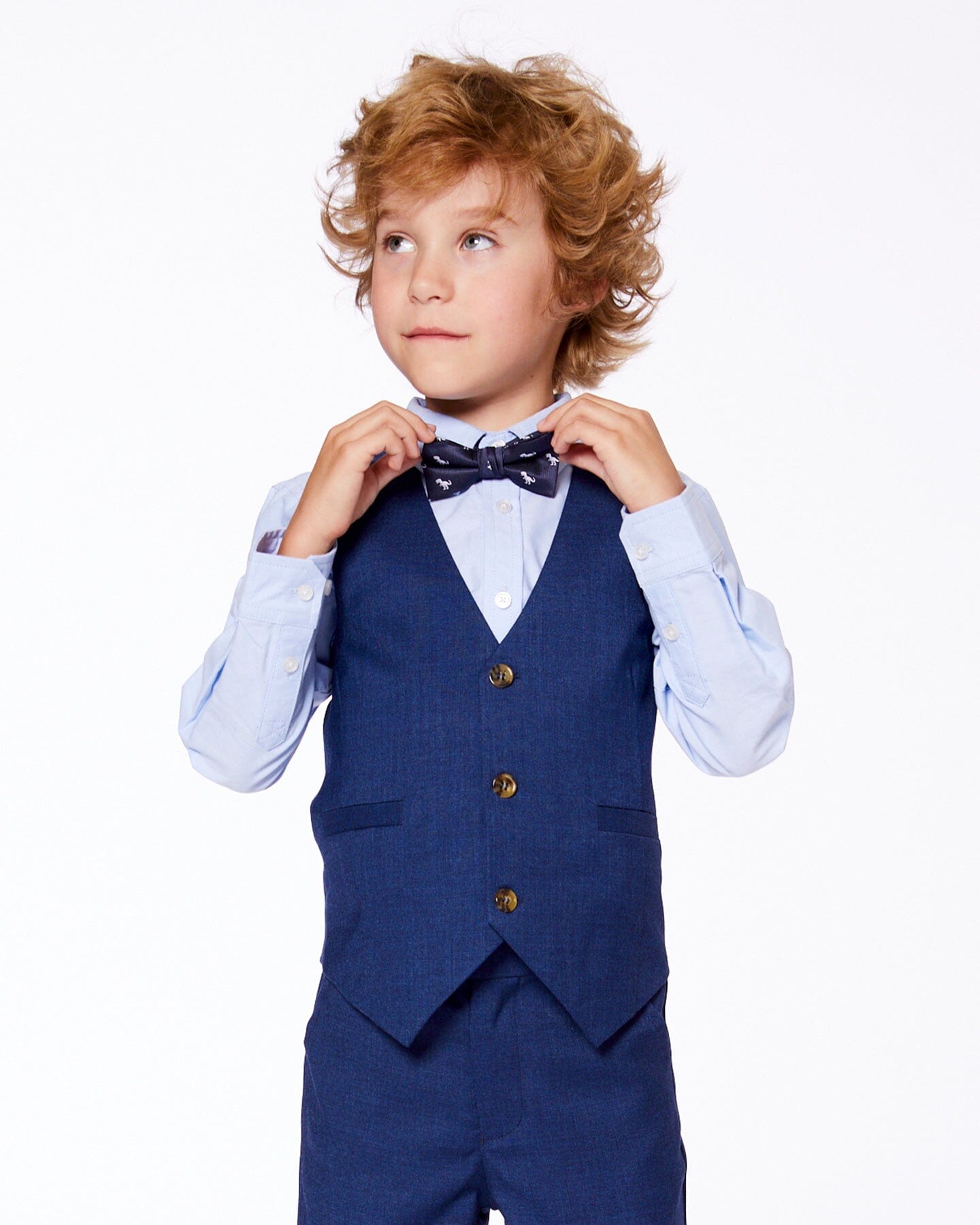 Nœud Papillon Garçon Bleu Imprimé Dinosaures – Accessoire Fête & Sorties Stylées - Smiles shop