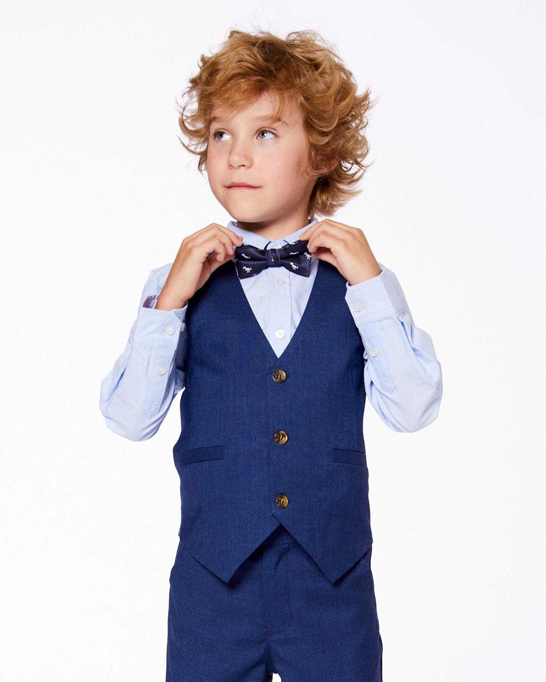 Nœud Papillon Garçon Bleu Imprimé Dinosaures – Accessoire Fête & Sorties Stylées - Smiles shop