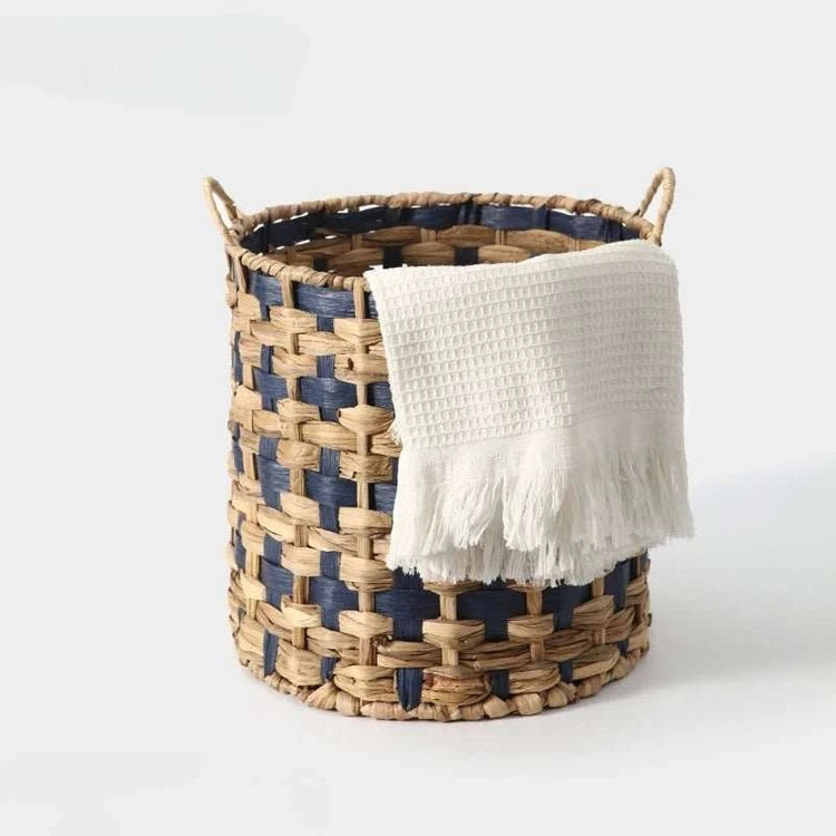 Panier Rangement Osier Tressé Grande Capacité – Bac à Linge Salle de Bain - Smiles shop
