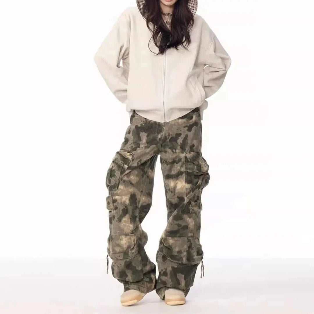 Pantalon Cargo Camo Homme – Style Américain Multi-Poches - Smiles shop