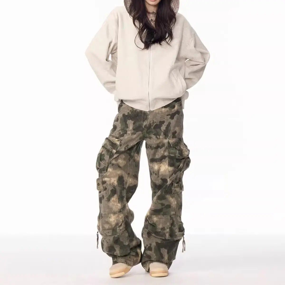 Pantalon Cargo Camo Homme – Style Américain Multi-Poches - Smiles shop