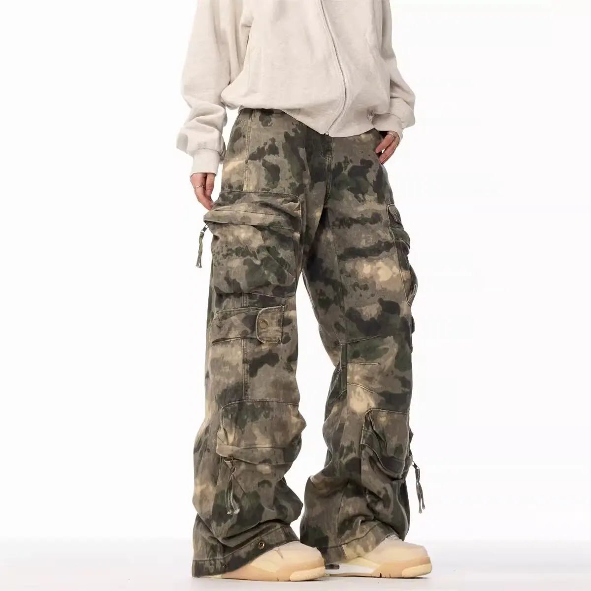 Pantalon Cargo Camo Homme – Style Américain Multi-Poches - Smiles shop