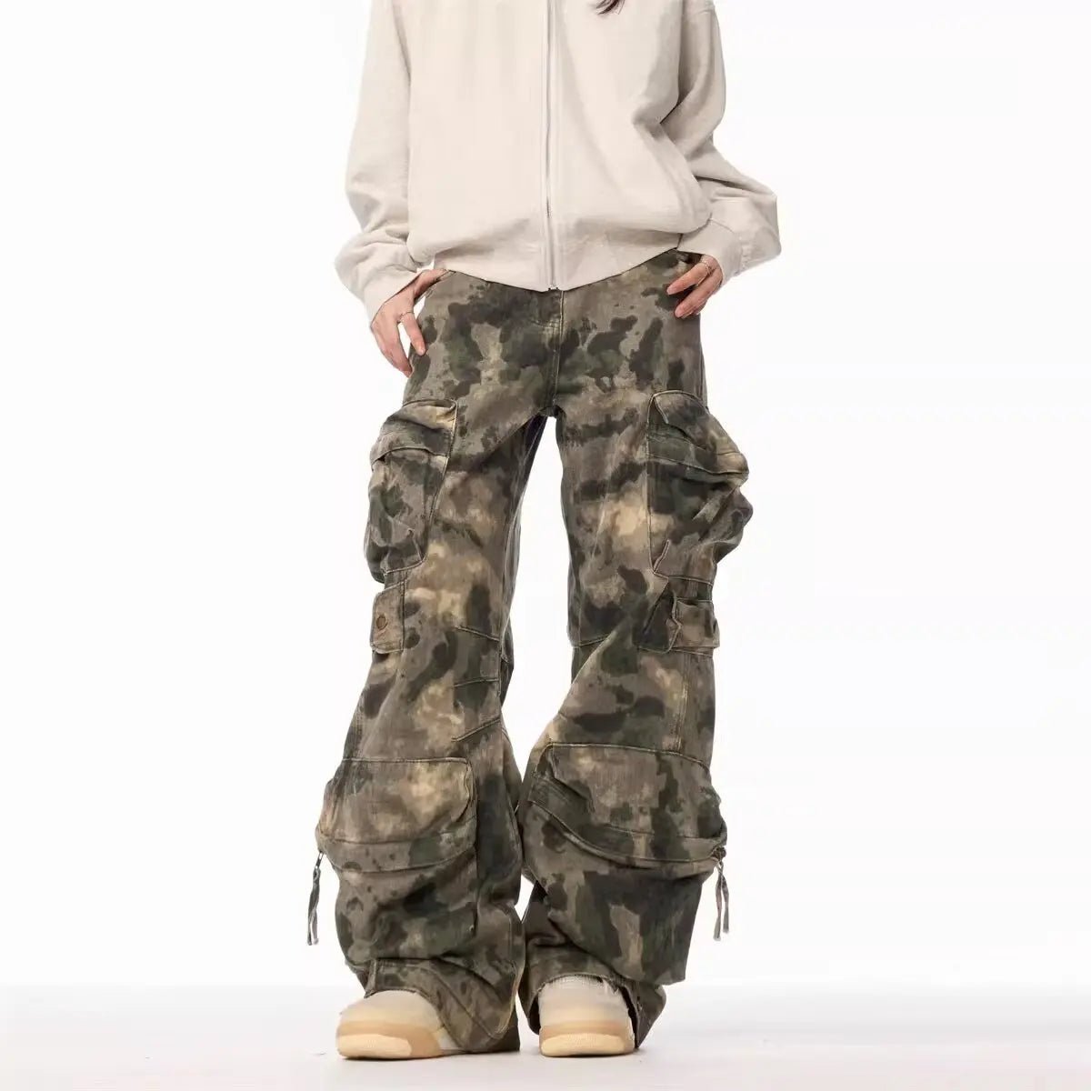 Pantalon Cargo Camo Homme – Style Américain Multi-Poches - Smiles shop