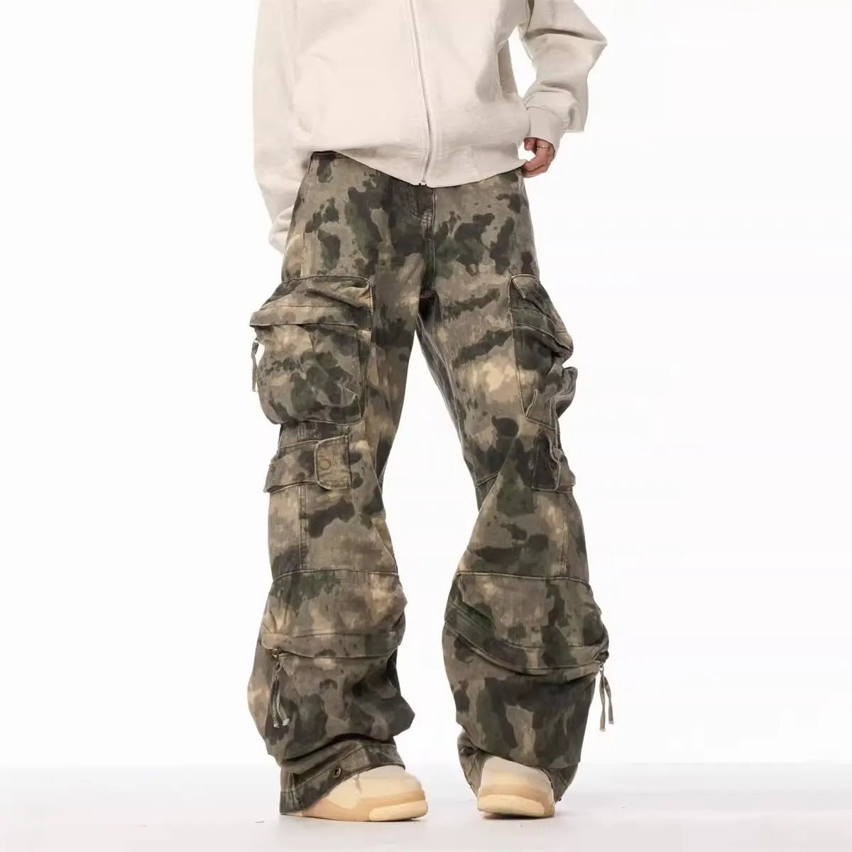 Pantalon Cargo Camo Homme – Style Américain Multi-Poches - Smiles shop