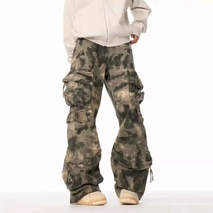 Pantalon Cargo Camo Homme – Style Américain Multi-Poches - Smiles shop