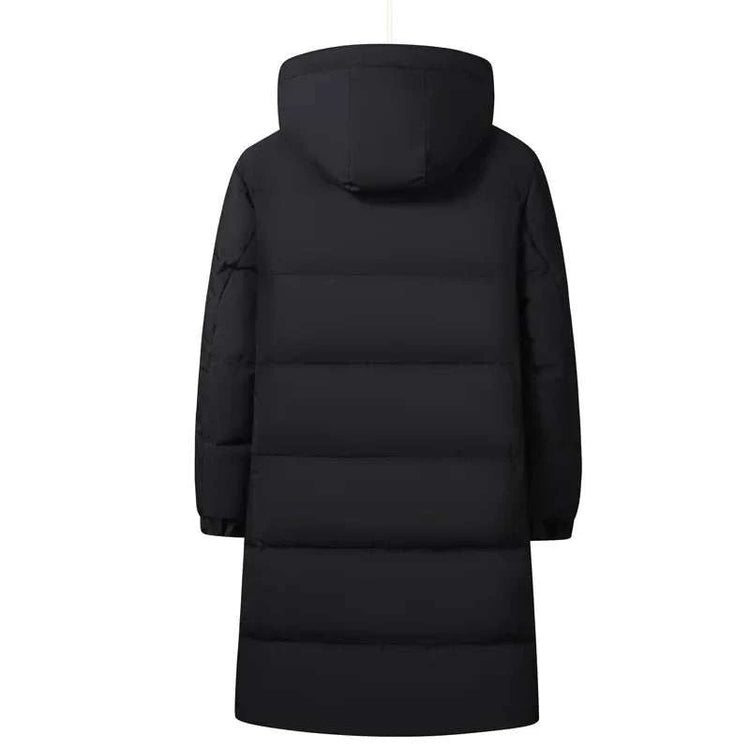 Parka Long Homme Duvet d'Oie Blanc 80% – Grand Froid -50°C, Capuche & Col - Smiles shop