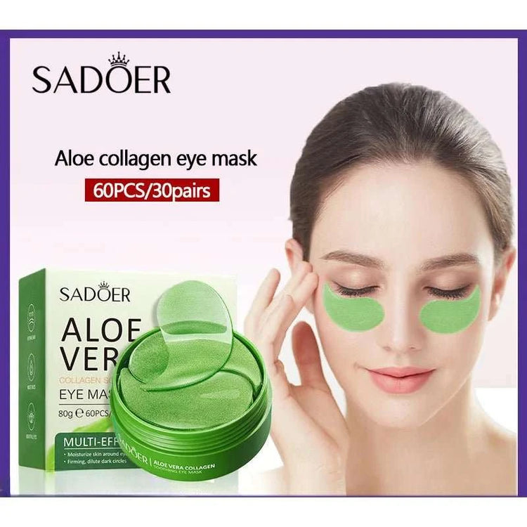 Patches Yeux Aloe Vera & Collagène – Hydratation & Fermeté (60 pcs) - Smiles shop