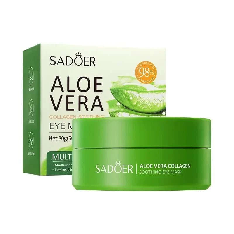 Patches Yeux Aloe Vera & Collagène – Hydratation & Fermeté (60 pcs) - Smiles shop