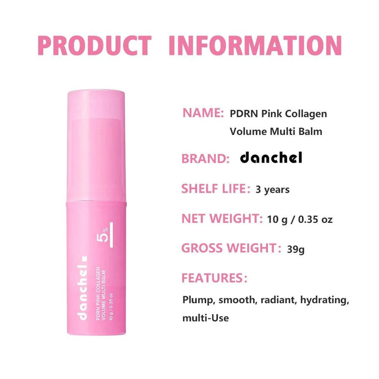 Pink Collagen PDRN Balm Stick – Hydrating & Firming Face Moisturizer - Smiles shop