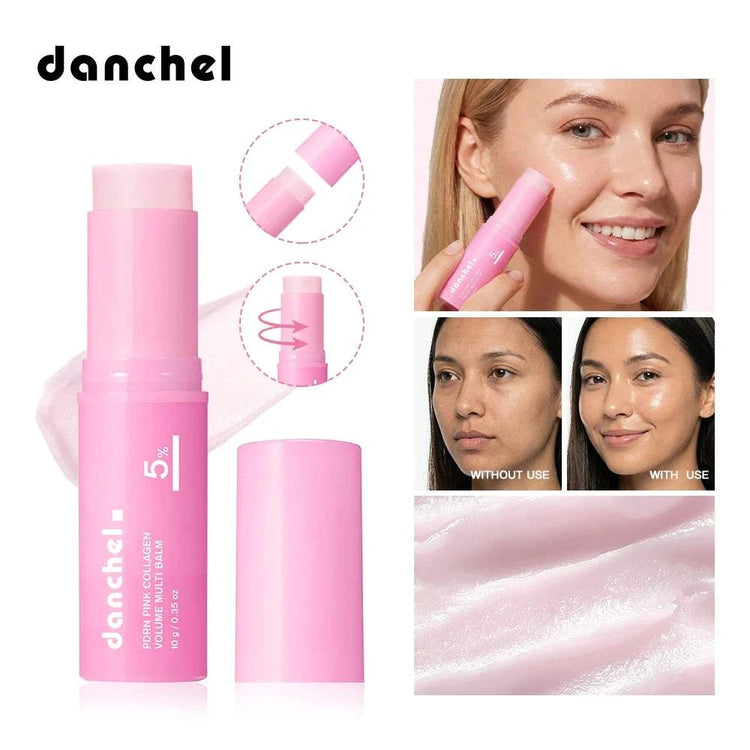 Pink Collagen PDRN Balm Stick – Hydrating & Firming Face Moisturizer - Smiles shop