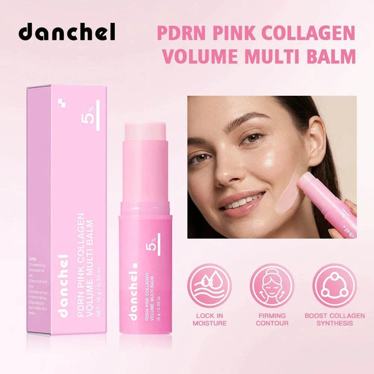 Pink Collagen PDRN Balm Stick – Hydrating & Firming Face Moisturizer - Smiles shop
