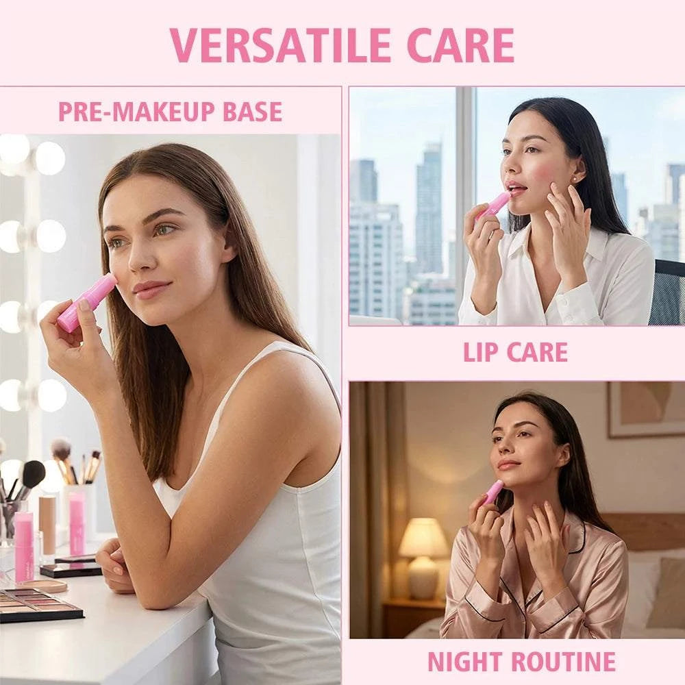 Pink Collagen PDRN Balm Stick – Hydrating & Firming Face Moisturizer - Smiles shop