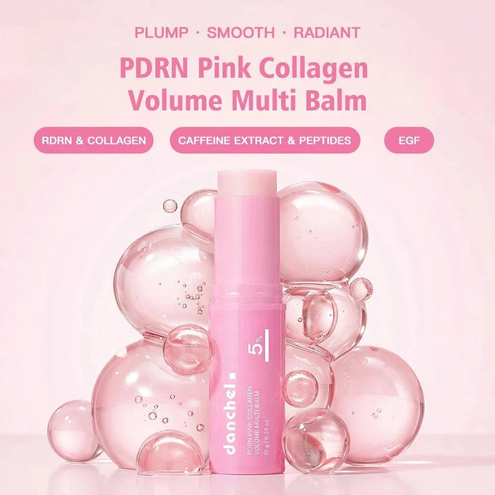 Pink Collagen PDRN Balm Stick – Hydrating & Firming Face Moisturizer - Smiles shop