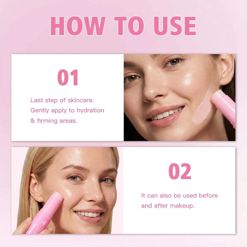 Pink Collagen PDRN Balm Stick – Hydrating & Firming Face Moisturizer - Smiles shop