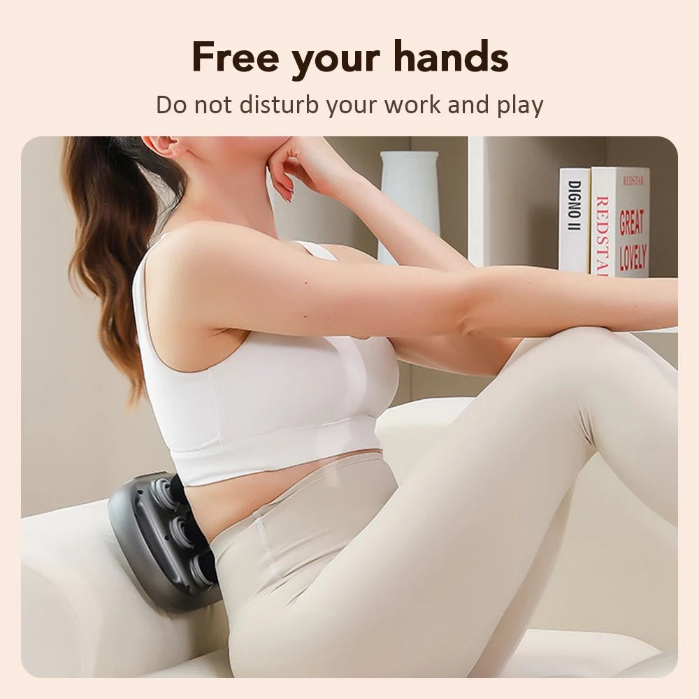 Pistolet de Massage Tissu Profond – 6 Têtes & Lumière Rouge - Smiles shop