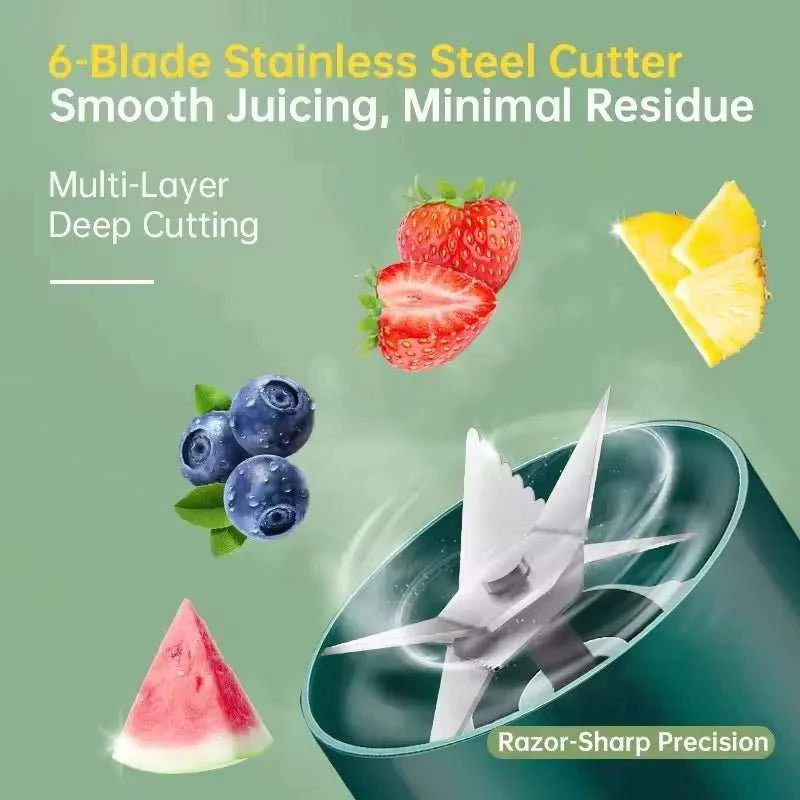 Presse-Agrumes Électrique Portable 300ml – Jus Frais Maison & Voyage - Smiles shop