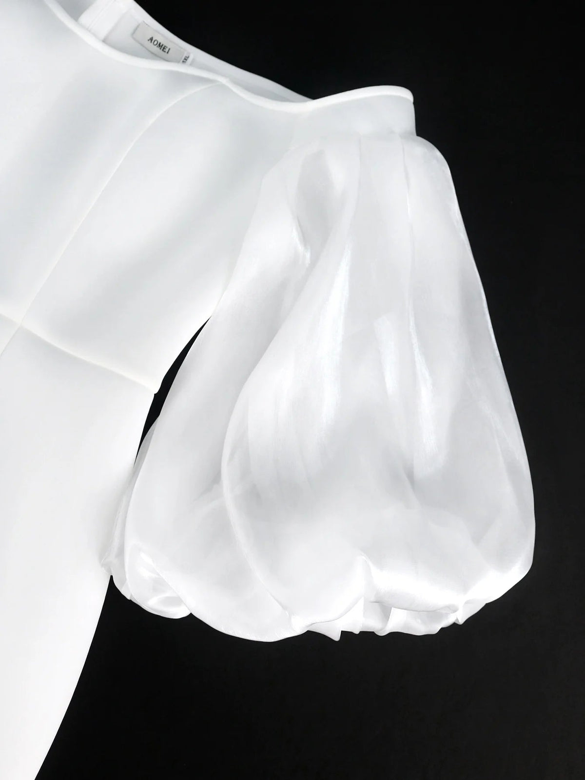 Robe de Soirée Épaules Dénudées – Manches Lanternes Chic - Smiles shop