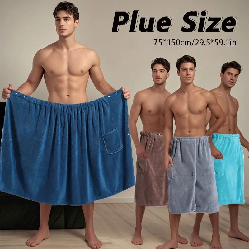 Serviette-jupe de bain pour homme — Grande taille, séchage rapide - Smiles shop