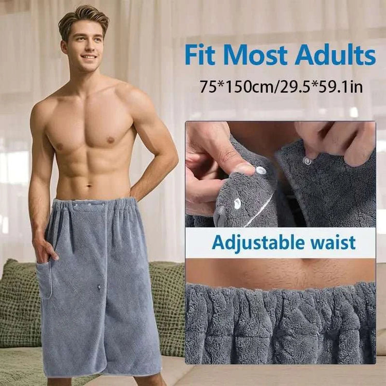 Serviette-jupe de bain pour homme — Grande taille, séchage rapide - Smiles shop