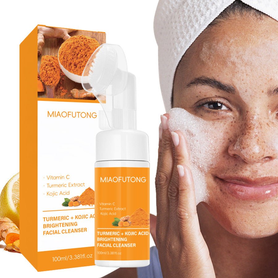 Set Nettoyant Visage Curcuma & Acide Kojique – Contrôle Sébum & Anti-Taches - Smiles shop