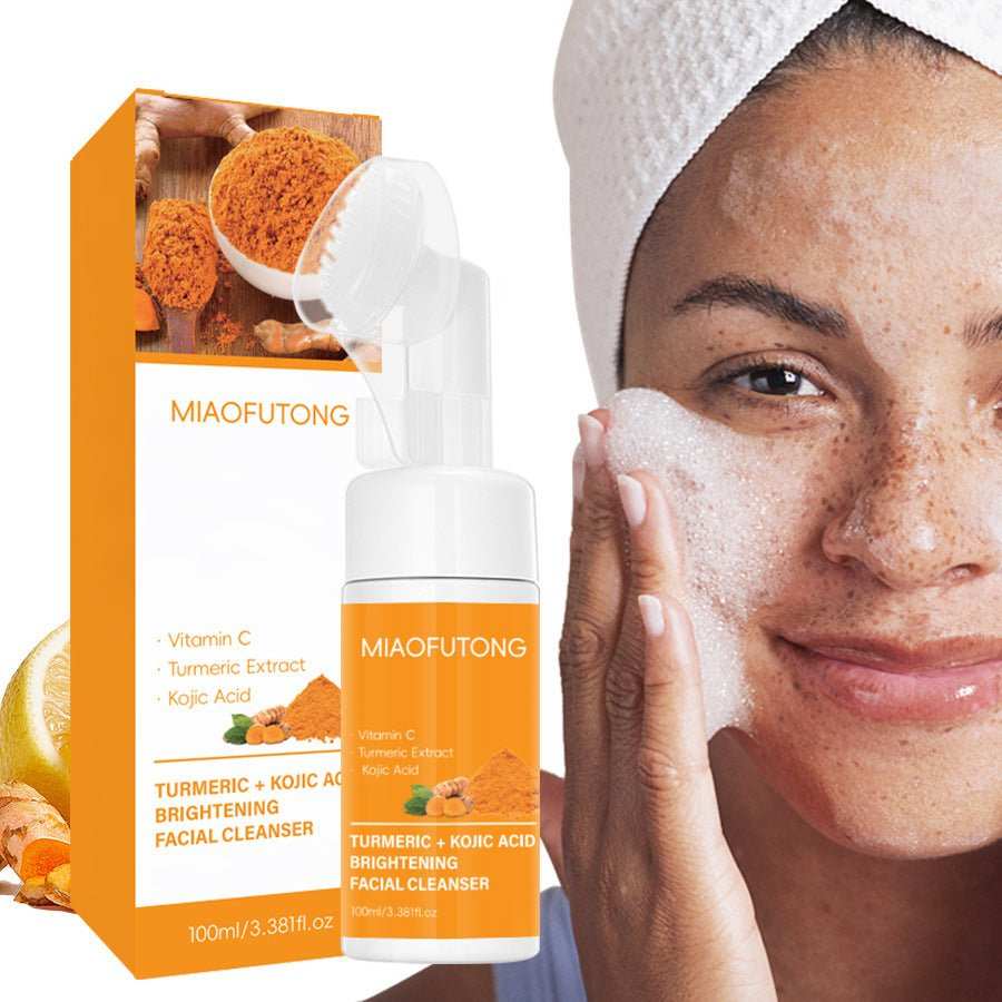 Set Nettoyant Visage Curcuma & Acide Kojique – Contrôle Sébum & Anti-Taches - Smiles shop
