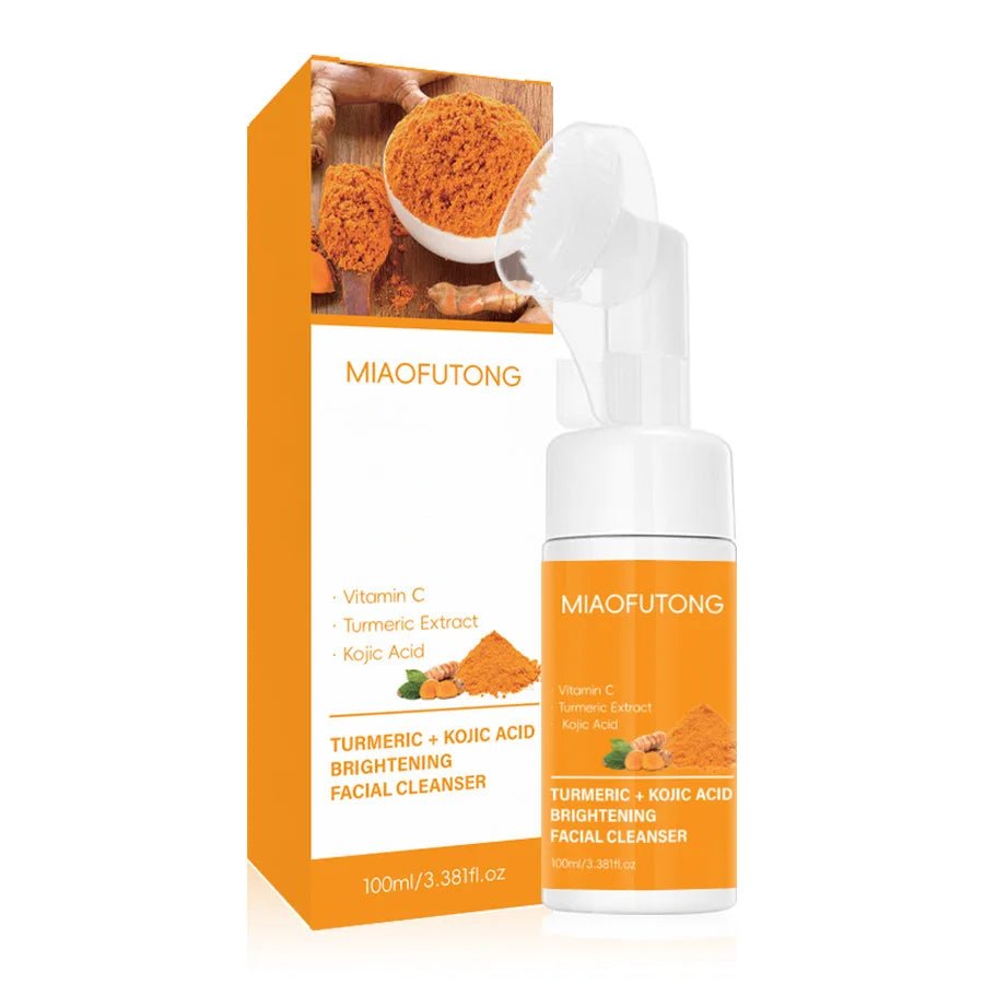 Set Nettoyant Visage Curcuma & Acide Kojique – Contrôle Sébum & Anti-Taches - Smiles shop