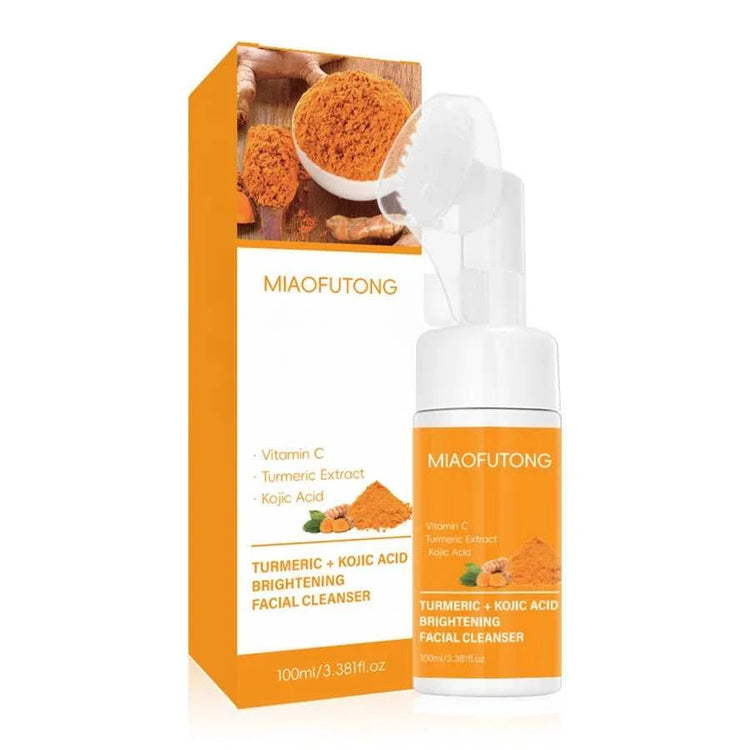Set Nettoyant Visage Curcuma & Acide Kojique – Contrôle Sébum & Anti-Taches - Smiles shop