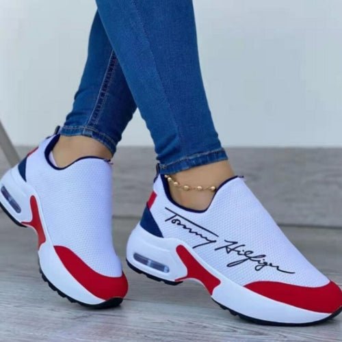 Sneakers Plates Casual Respirantes Femme – Confort & Style, Du US 5 au 10.5 - Smiles shop