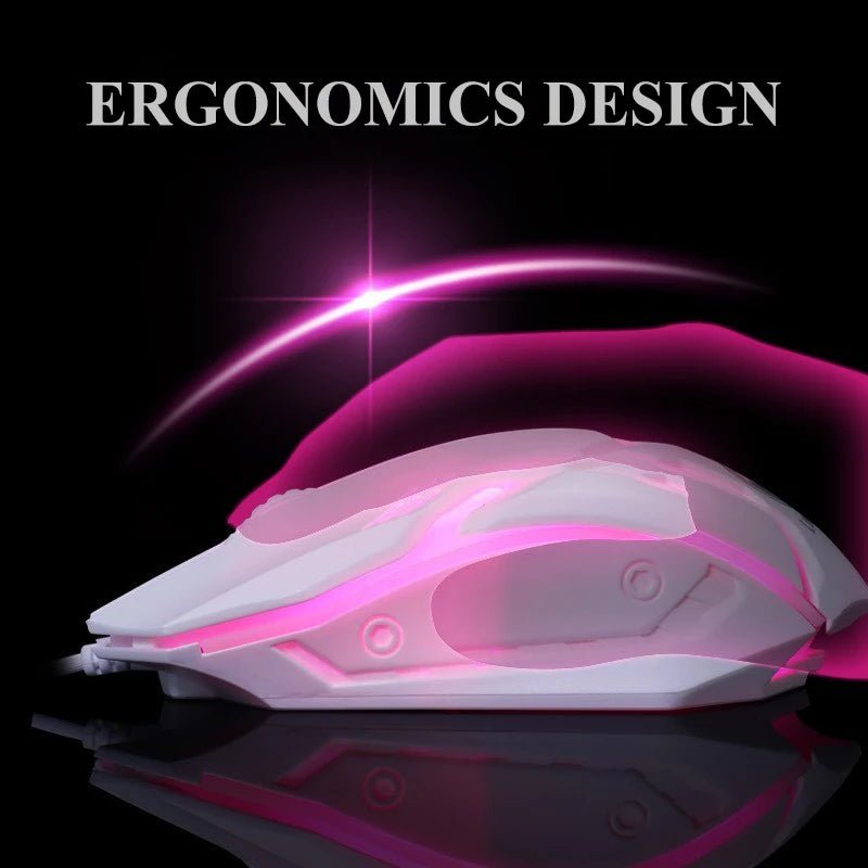 Souris Gaming Filaire USB – Rétroéclairage LED, 1200 DPI, Compatible PC & Laptop - Smiles shop