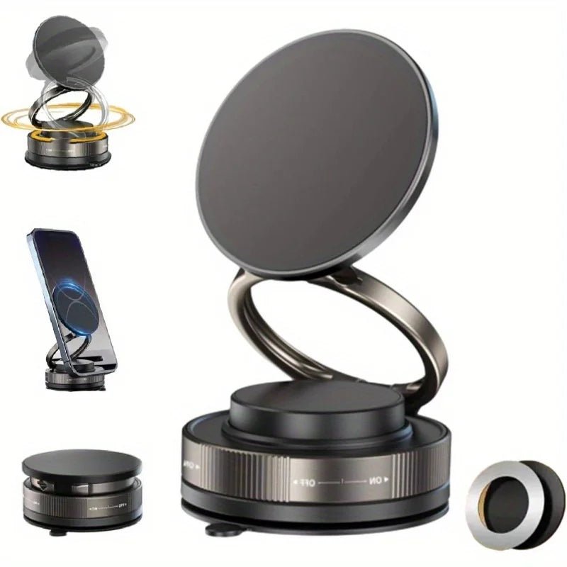 Support Téléphone Magnétique 360° – Ventouse Puissante Rotation Libre - Smiles shop