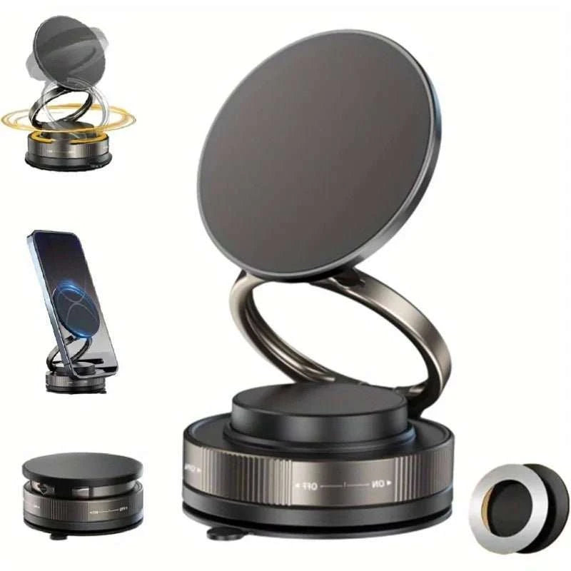 Support Téléphone Magnétique 360° – Ventouse Puissante Rotation Libre - Smiles shop