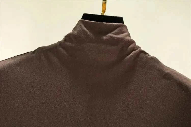 T-Shirt Col Roulé Femme en Modal – 12 Couleurs, Manches Mi-Longues & Ultra-Doux - Smiles shop